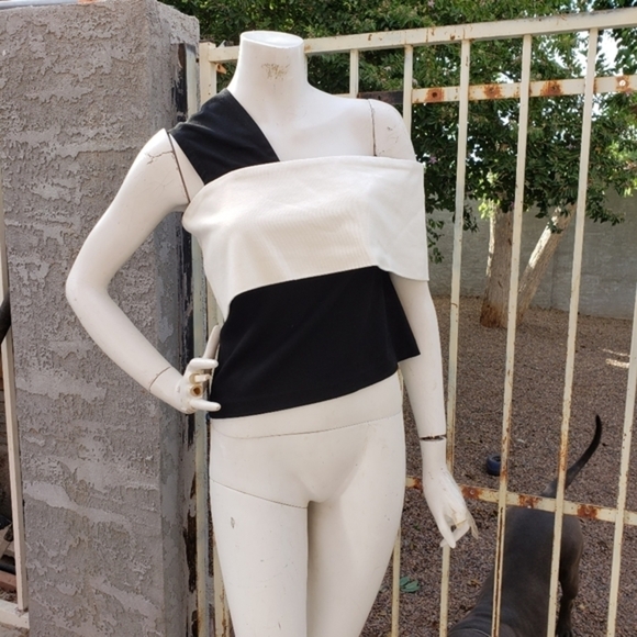 Rosetta Getty One-Shoulder Banded‎ Top - Picture 8 of 13